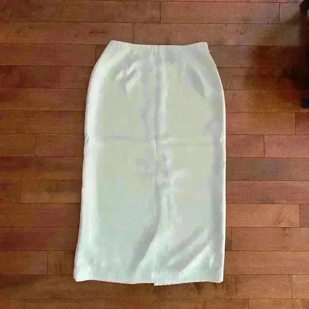 Jones New York | Vintage essentials lined lime green skirt 12P